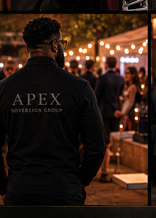 Apex Sovereign uniform — event perimeter
